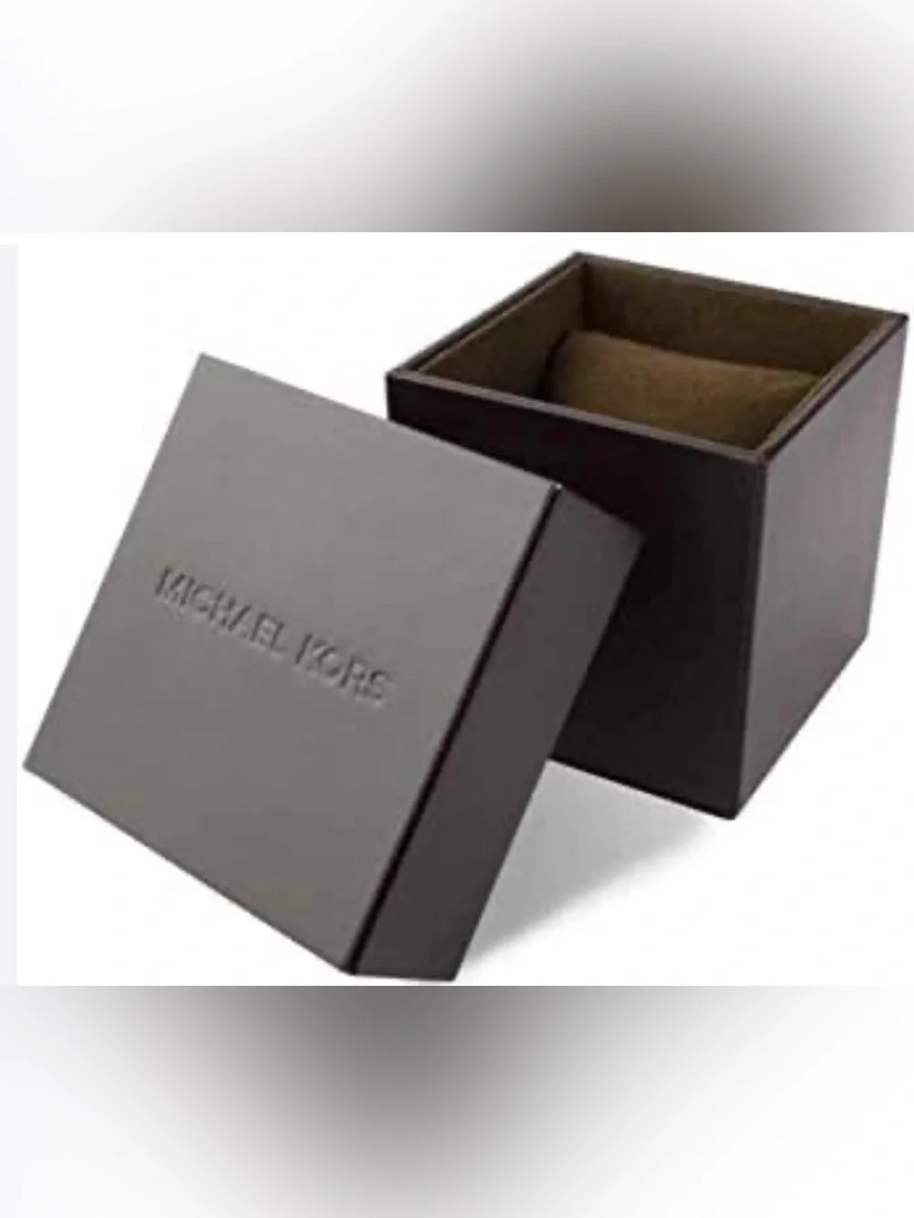 Michael Kors Brown Watch Gift Box with Embossed Logo